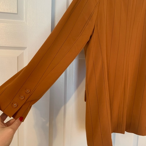 Danielle Bernstein Pinstripe Boyfriend Blazer - Picture 5 of 7